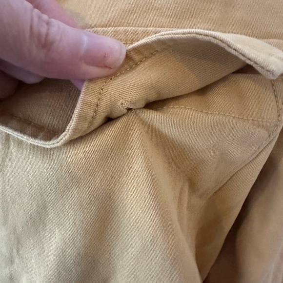 Anthropologie Sanctuary military jacket, mustard large pockets button front SZ L - Picture 3 of 5